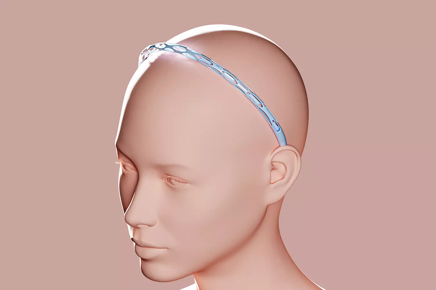 Voronoi Rim to style hair 3D print model_0