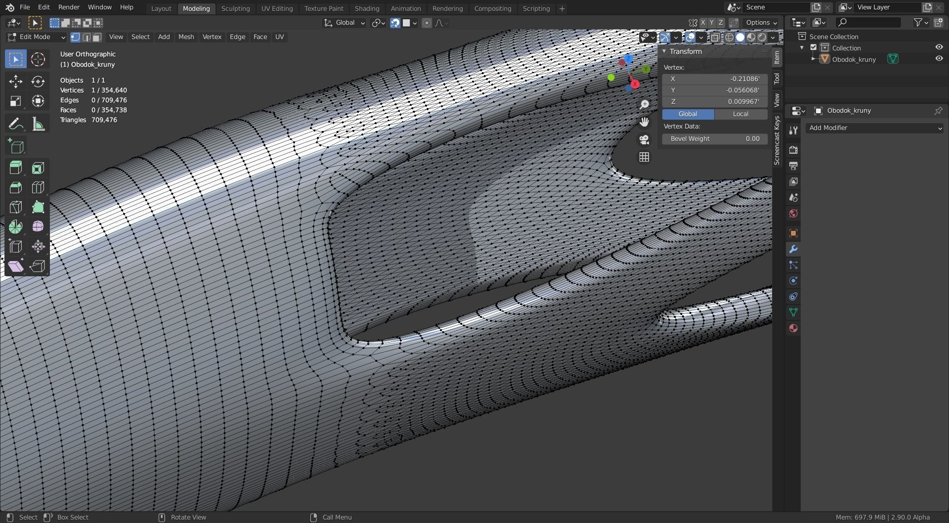 Voronoi Rim to style hair 3D print model_8