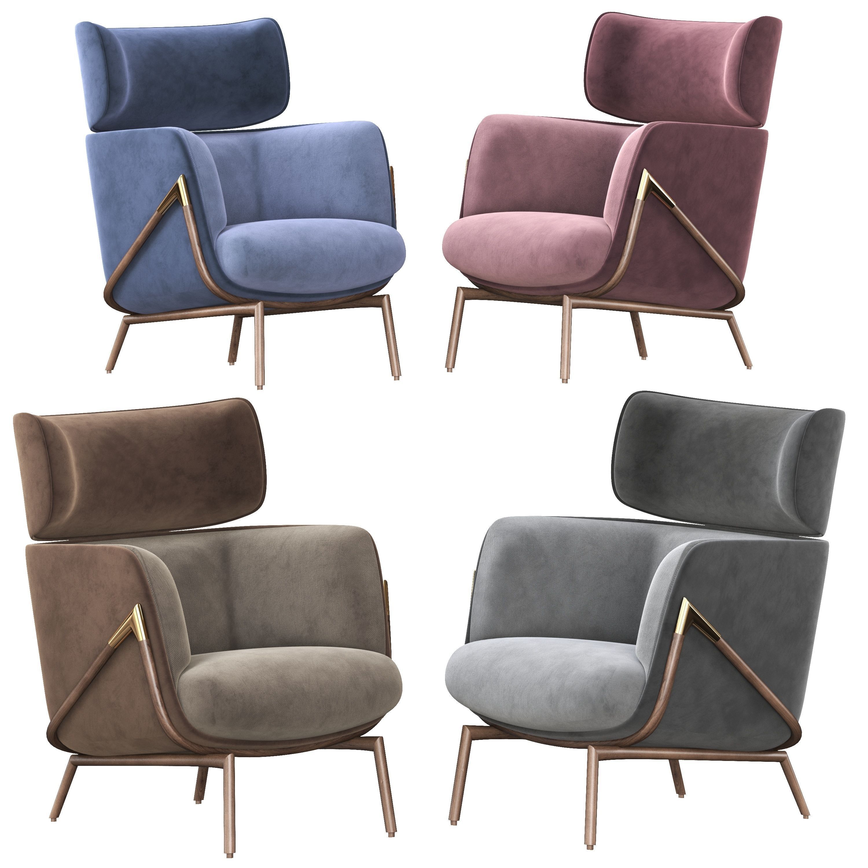 Kooku Elysia Lounge Chair 3D model_1