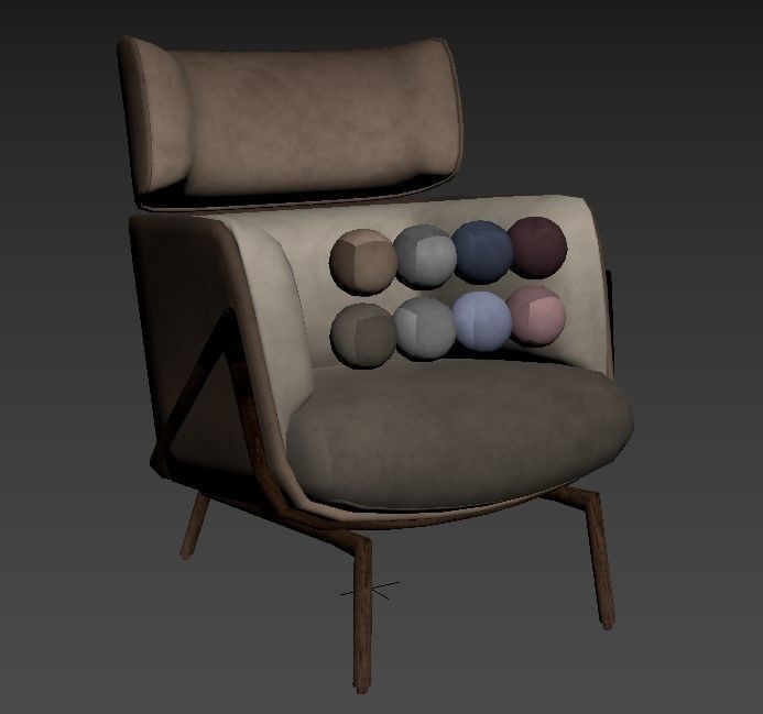 Kooku Elysia Lounge Chair 3D model_4