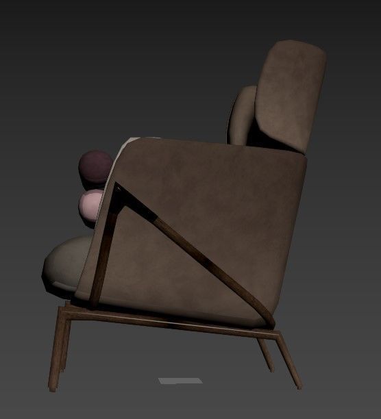 Kooku Elysia Lounge Chair 3D model_5
