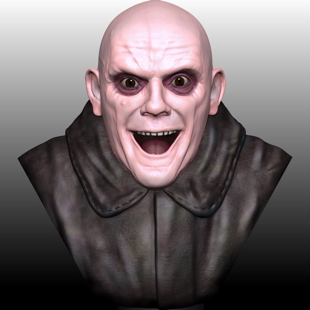 Fester Addams by Christopher Lloyd 3D print model_1