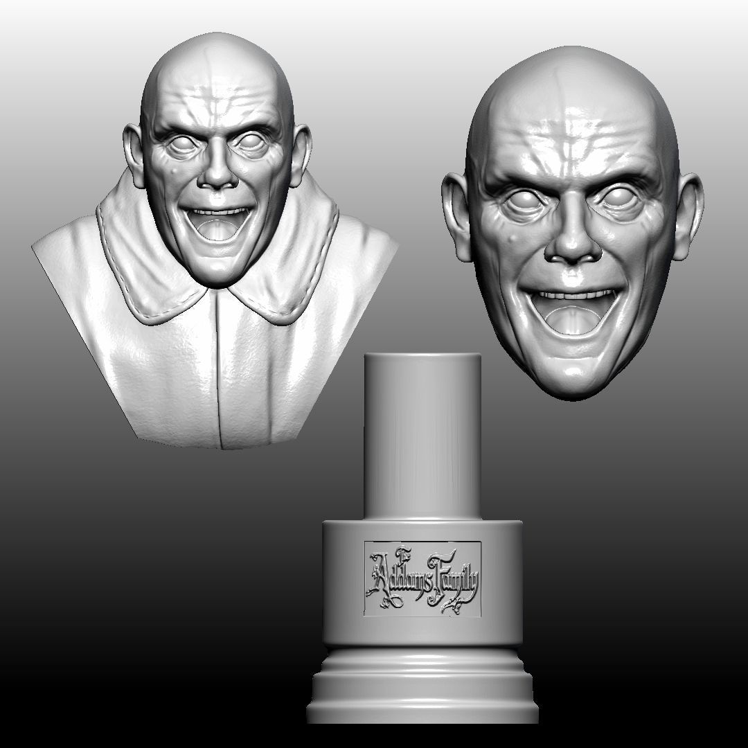 Fester Addams by Christopher Lloyd 3D print model_19