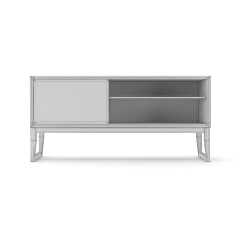 FREE Contemporary Wooden Sideboard Free 3D model_4