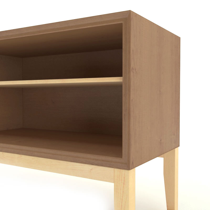 FREE Contemporary Wooden Sideboard Free 3D model_2