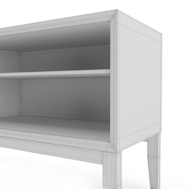 FREE Contemporary Wooden Sideboard Free 3D model_5