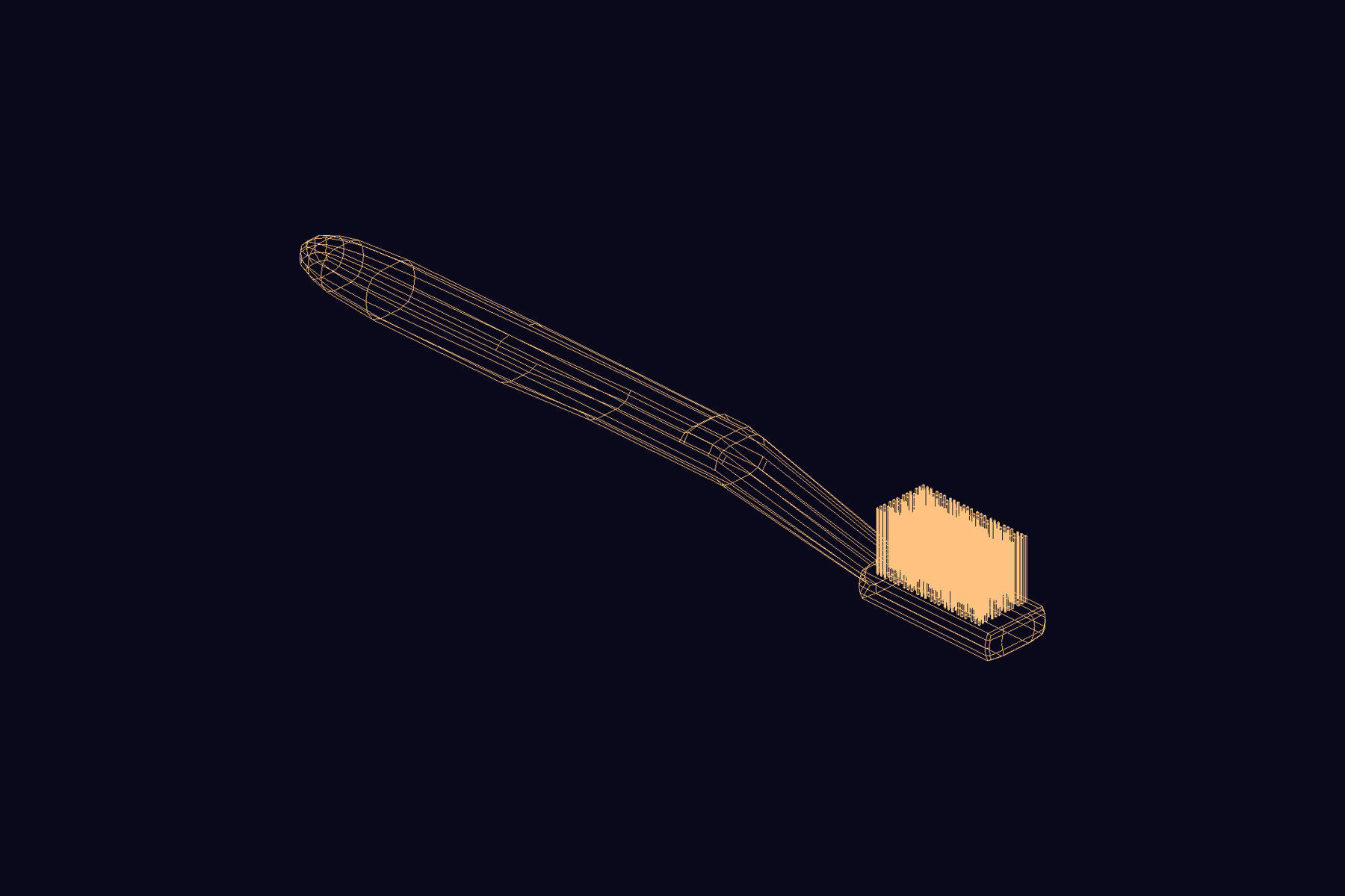 Mouth Tootbrush 3D model_2