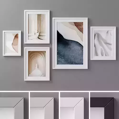 Photo Frames Set  41 3D model