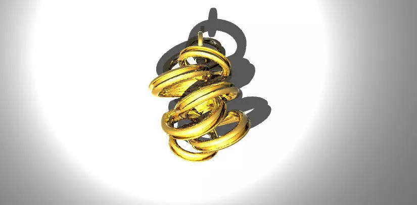 Whirly pendant 3D print model_0