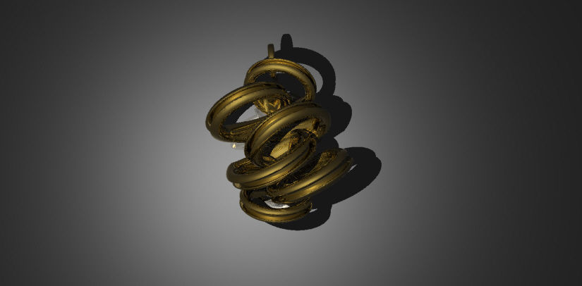 Whirly pendant 3D print model_1