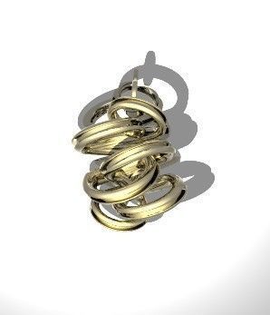 Whirly pendant 3D print model_4