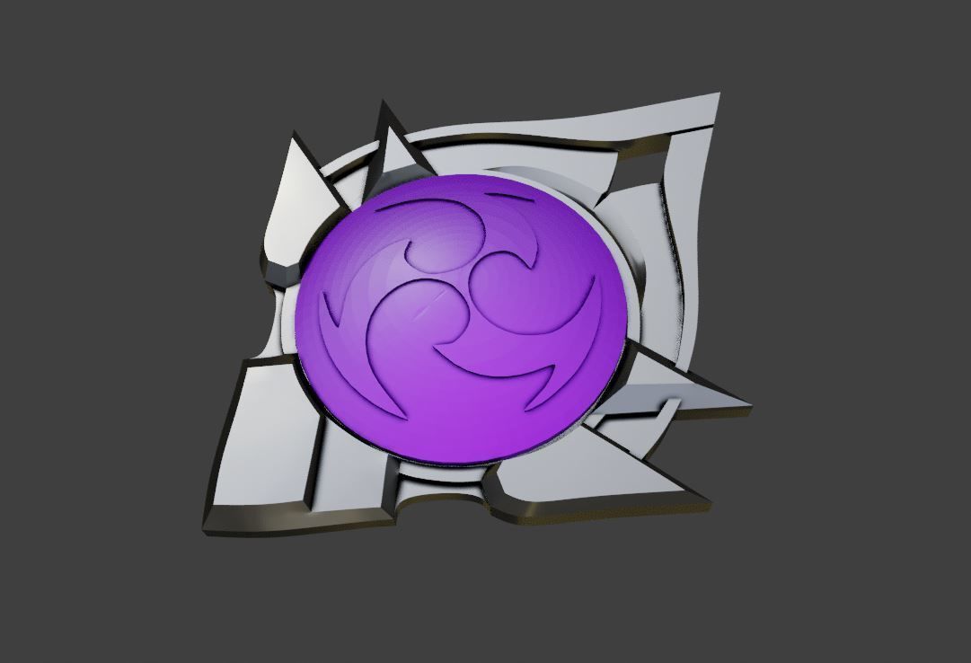 Genshin Impact Vision All elements Snezhnaya Variant  3D print model_7