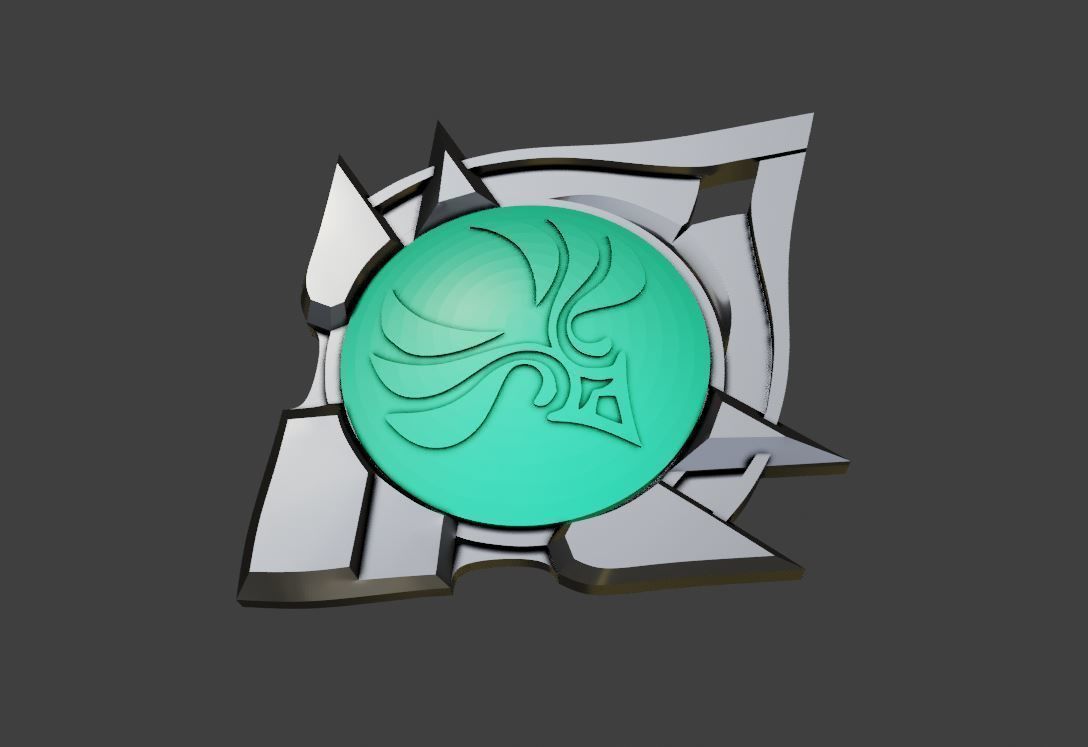 Genshin Impact Vision All elements Snezhnaya Variant  3D print model_5