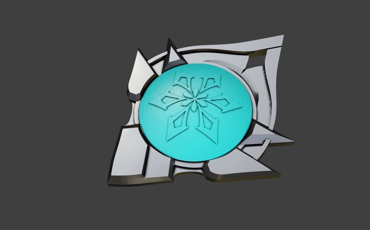 Genshin Impact Vision All elements Snezhnaya Variant  3D print model_6