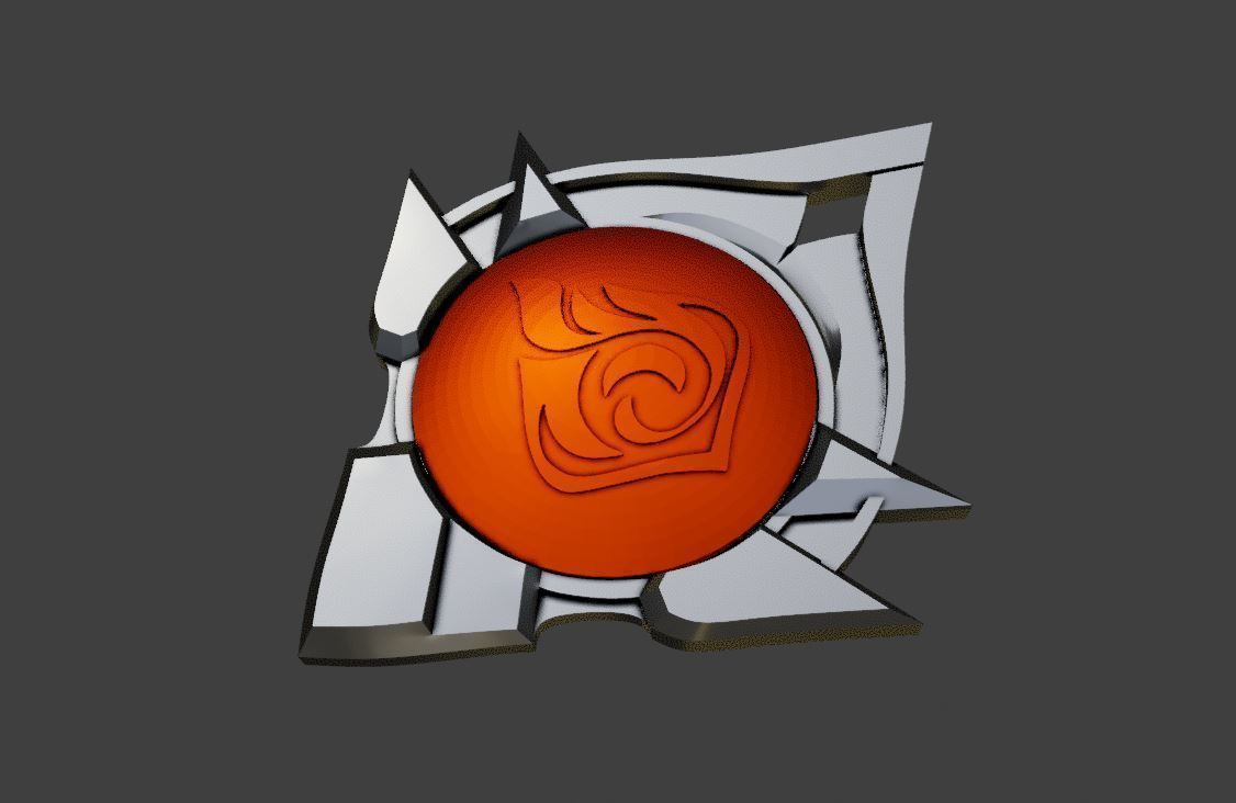 Genshin Impact Vision All elements Snezhnaya Variant  3D print model_9