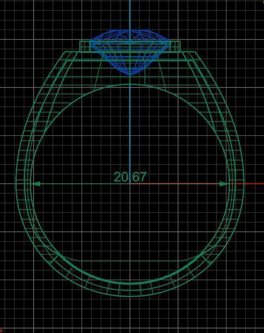 Emerald Men Ring 3D print model_9