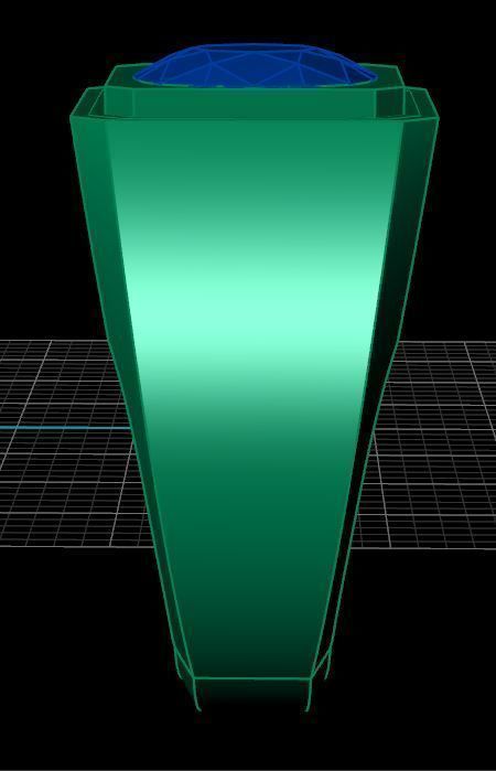 Emerald Men Ring 3D print model_5