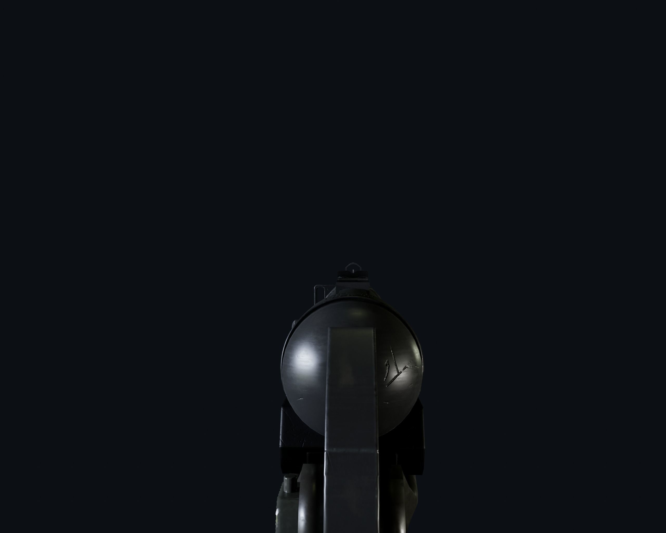 MP 40 Panzerfaust 60 Stick Hand Grenade Low-poly 3D model_5