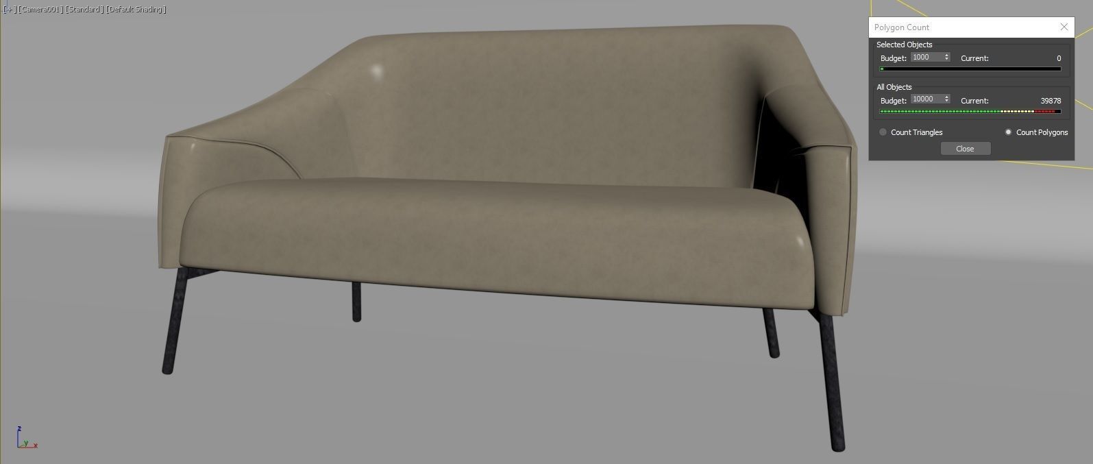 Sofa 3d model with legs 3D model_9