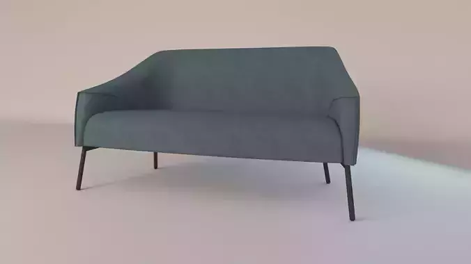 Sofa 3d model with legs