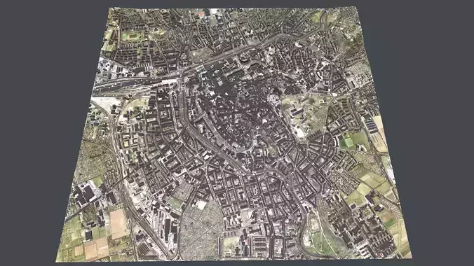 Cityscape Erfurt Germany 3D model Cityscape Erfurt Germany 3D model