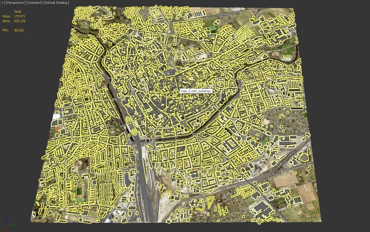 Cityscape Erfurt Germany 3D model_13