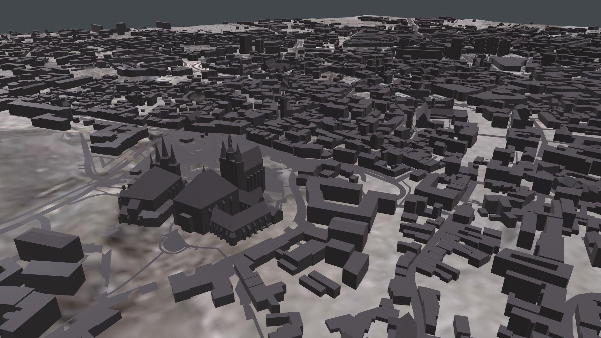 Cityscape Erfurt Germany 3D model_8