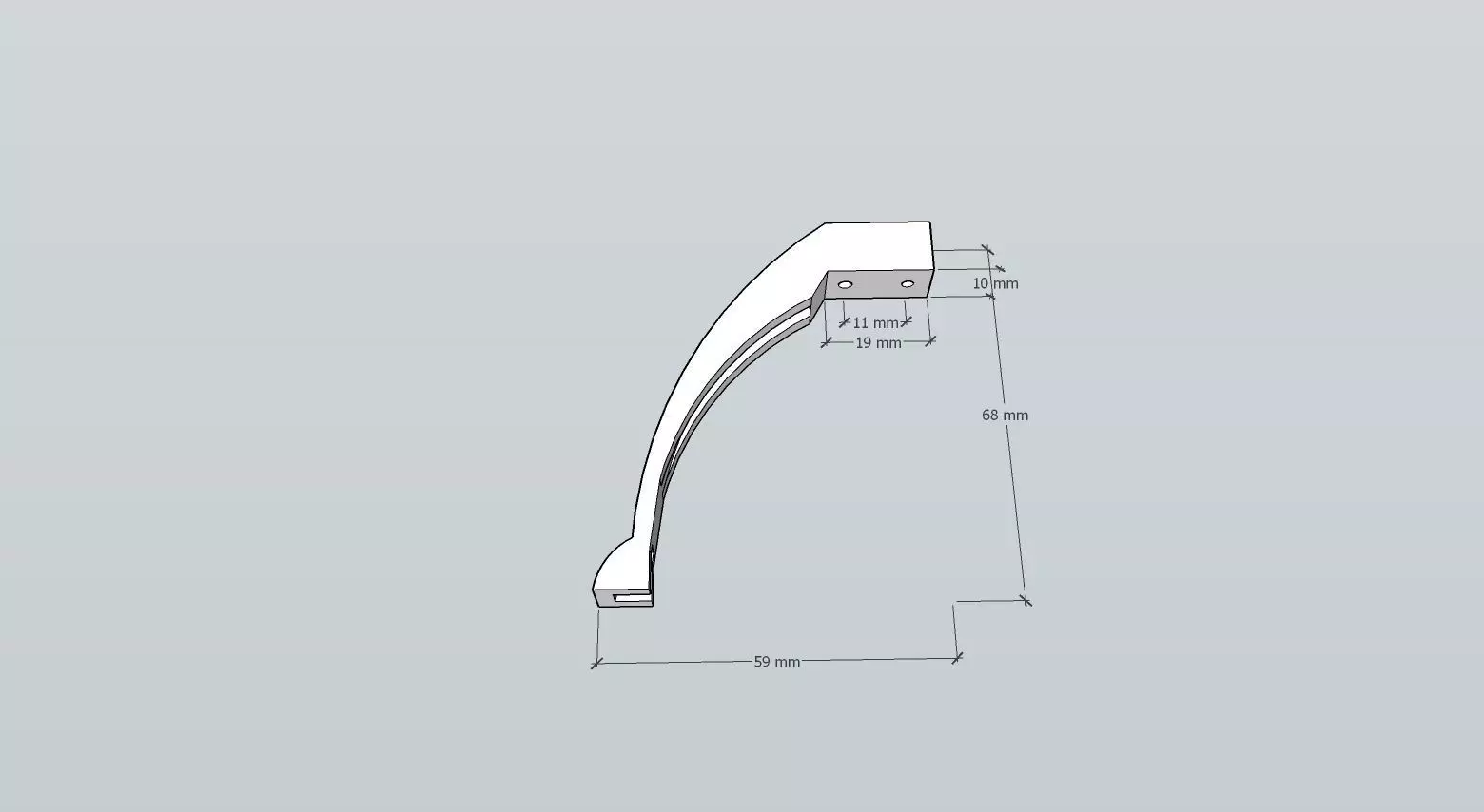 Toy Drone Leg 3D print model