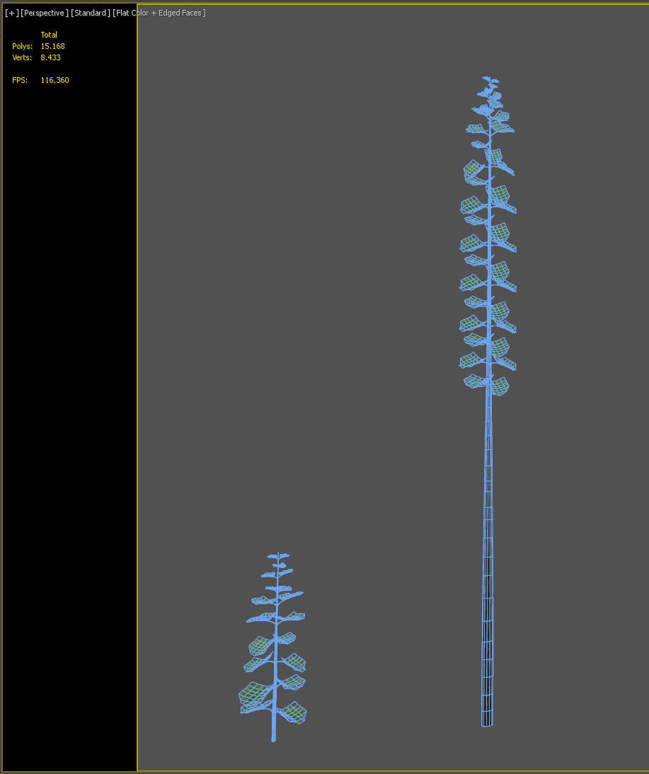 Animated Growing Plant Low-poly 3D model_6