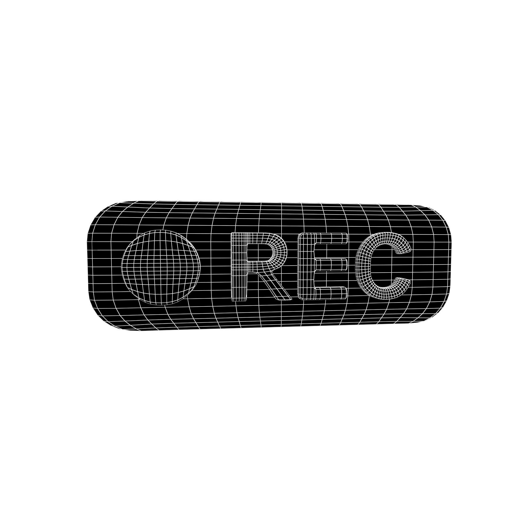 REC Symbol v2 001 Low-poly 3D model_4