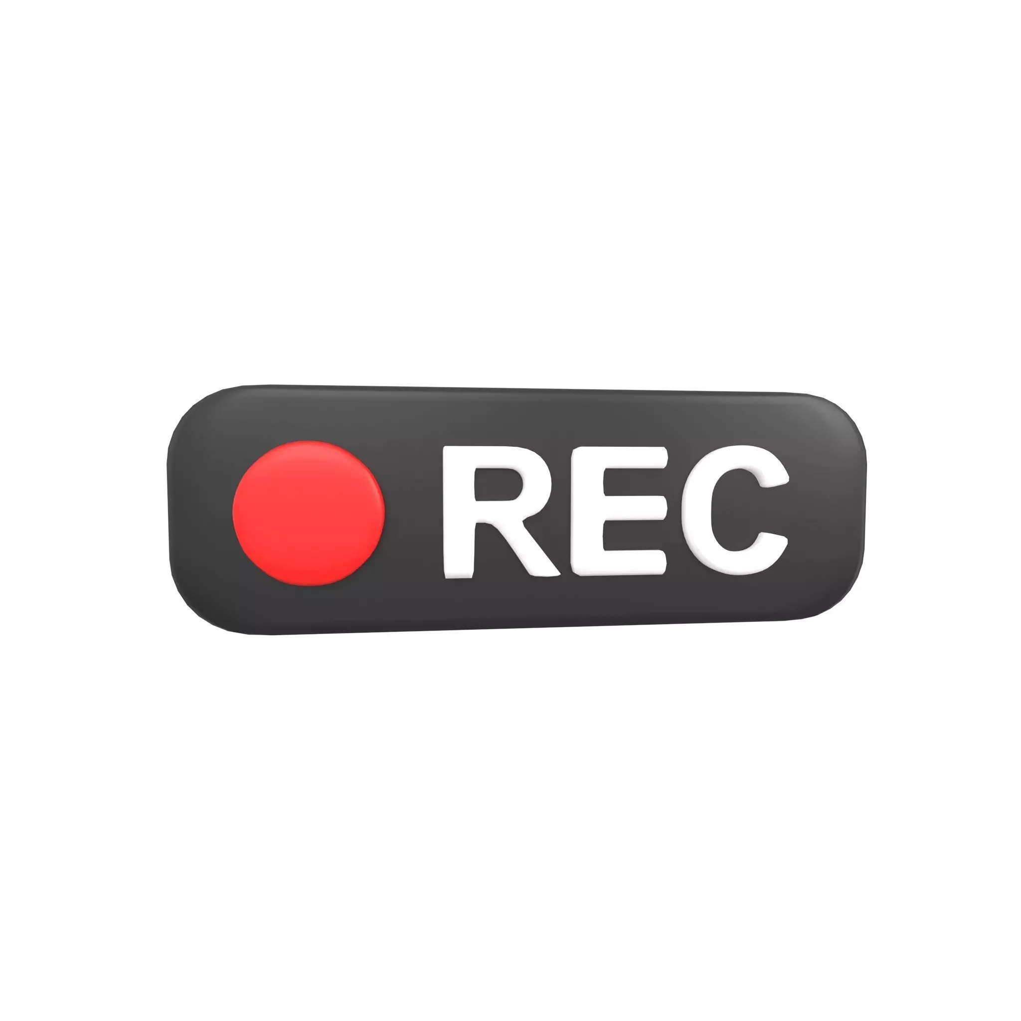 REC Symbol v2 001 Low-poly 3D model_0