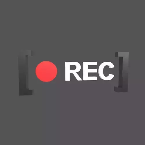 REC Symbol v3 001 Low-poly 3D model