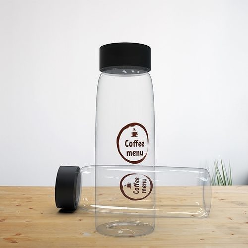 Bottle Model glass water Free 3D model