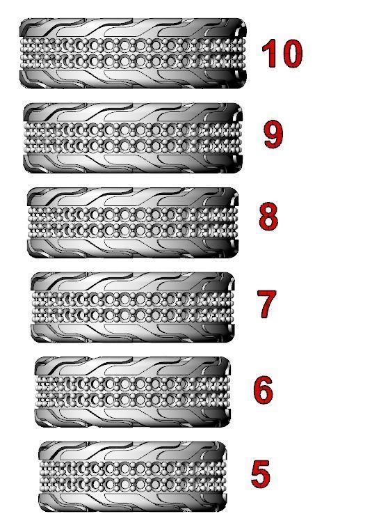 Stylish ring with onyx 603 3D print model_15