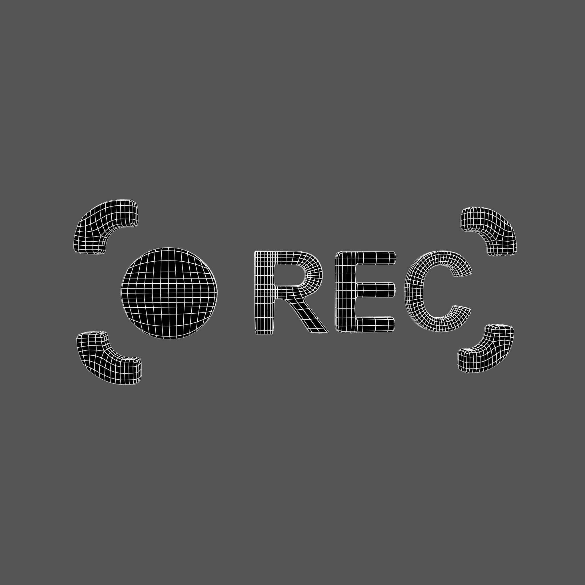 REC Symbol v8 002 Low-poly 3D model_5
