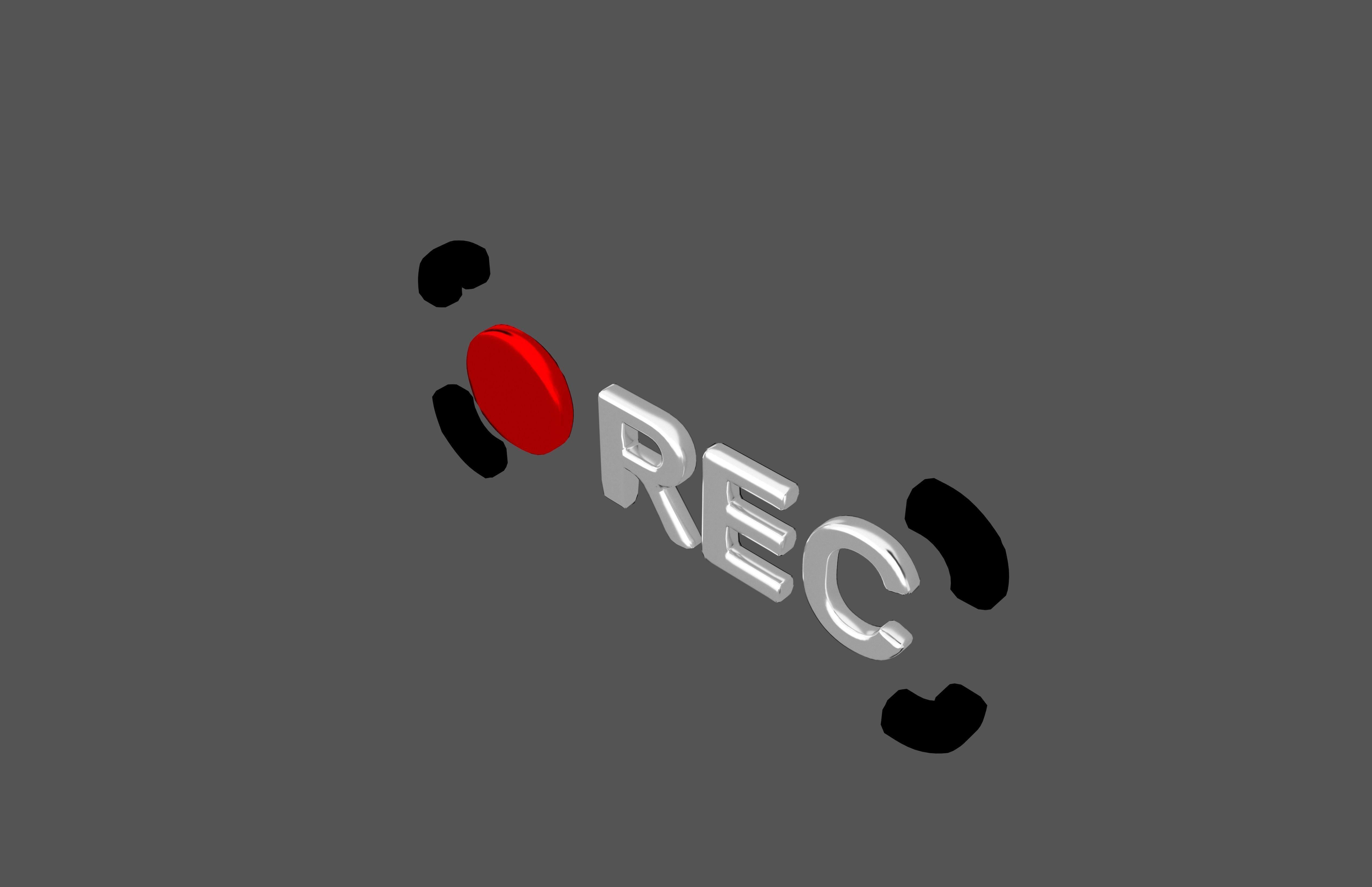 REC Symbol v8 002 Low-poly 3D model_2