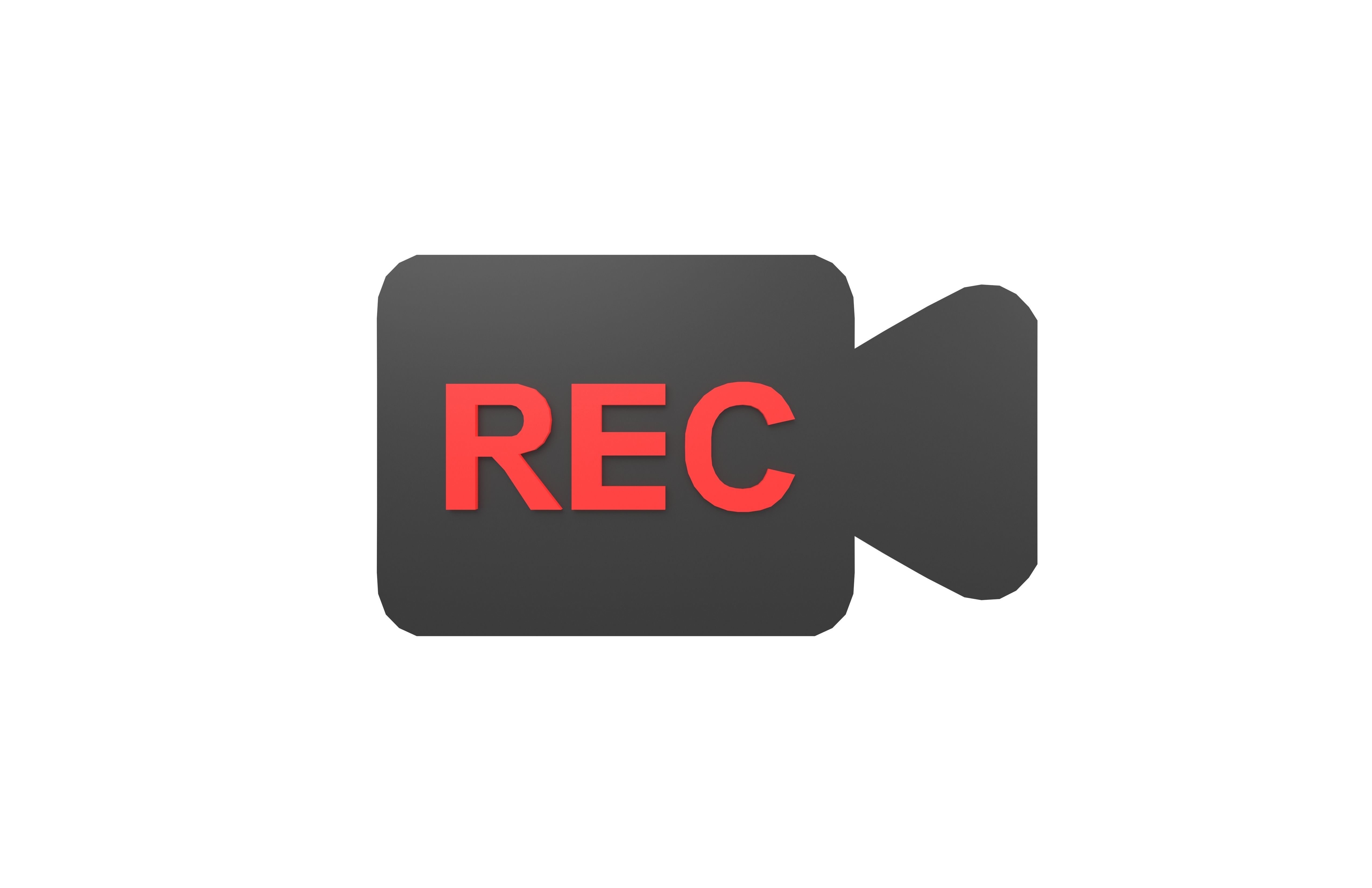 REC Symbol v9 002 Low-poly 3D model_2