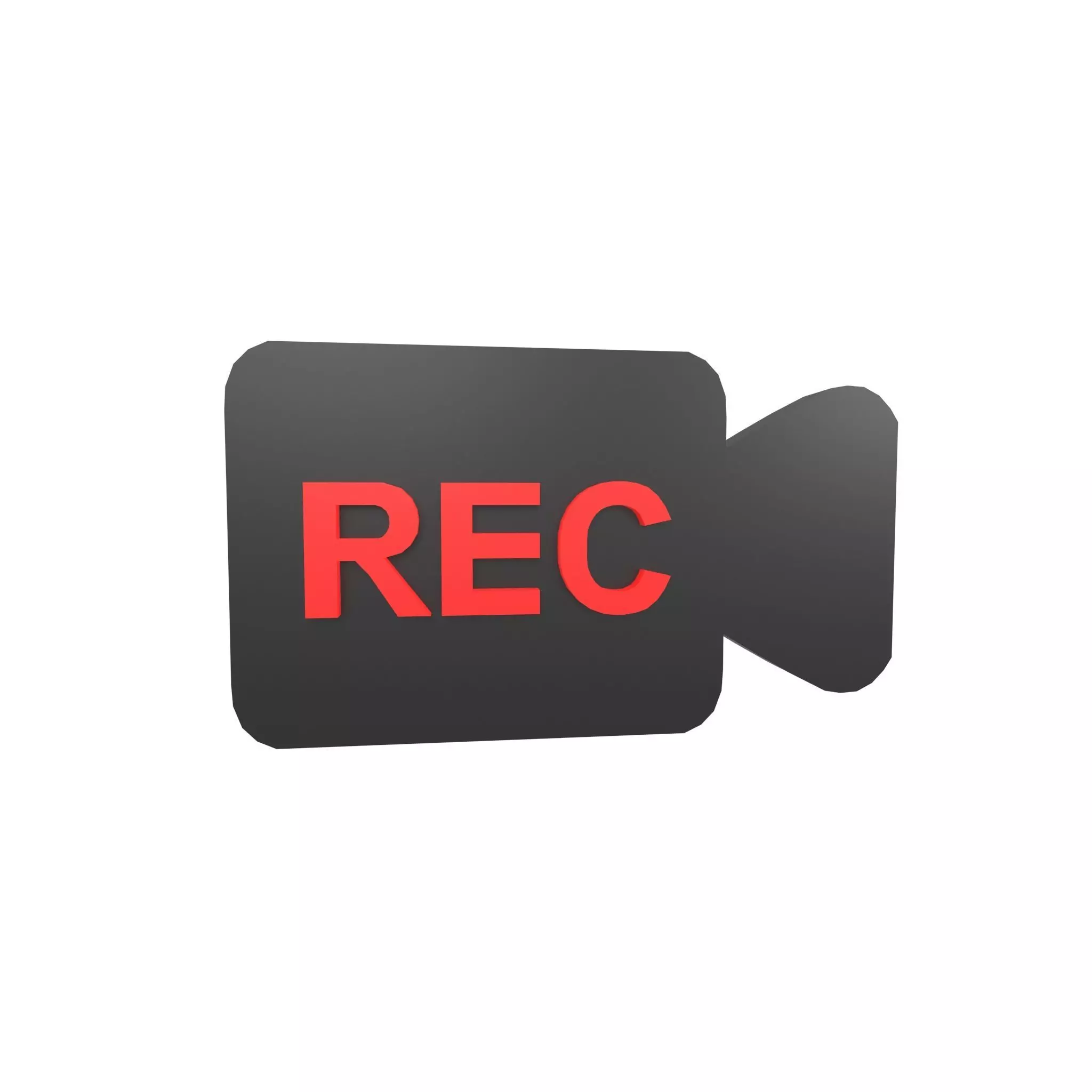 REC Symbol v9 002 Low-poly 3D model_0