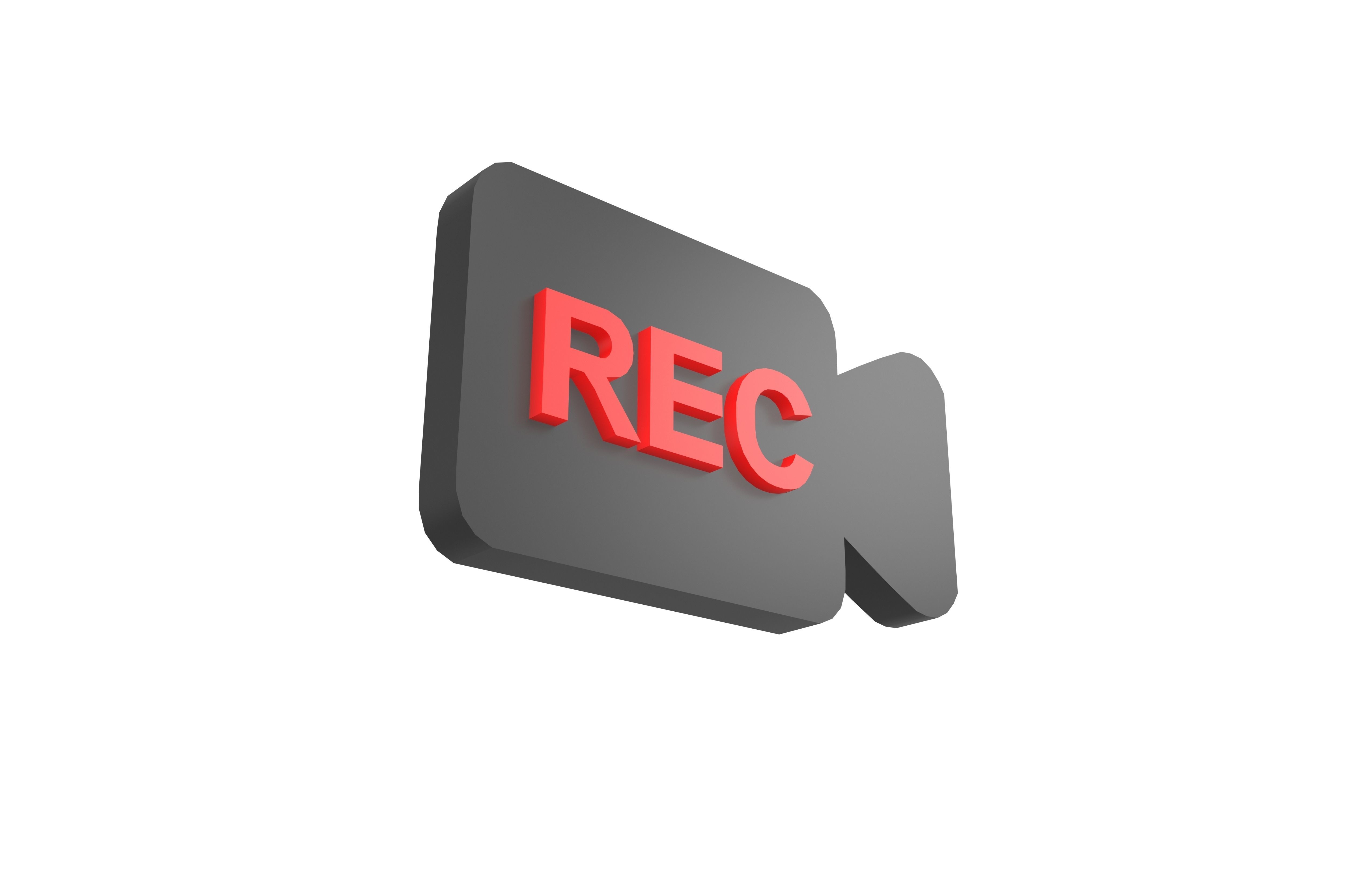 REC Symbol v9 002 Low-poly 3D model_1