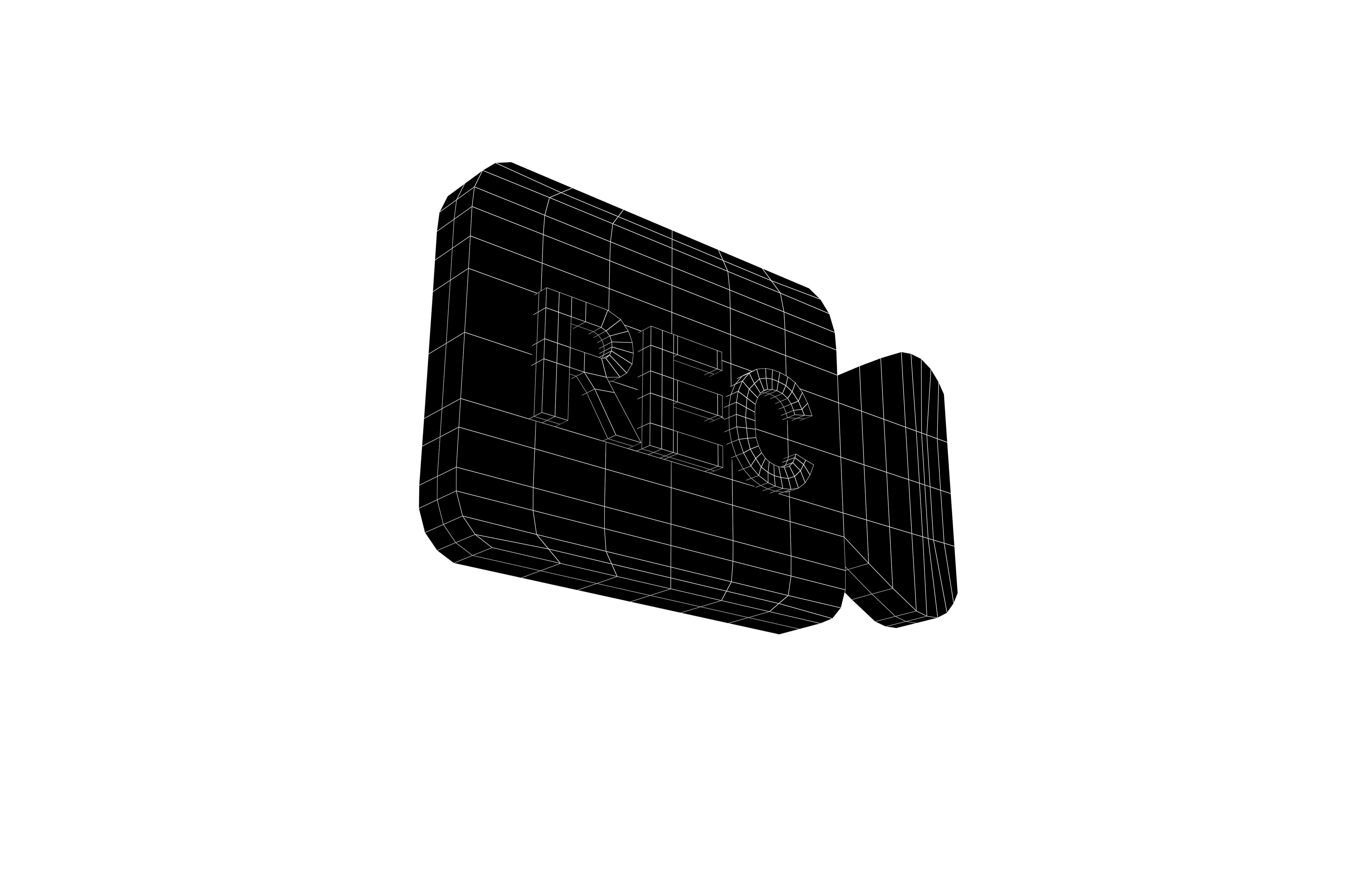 REC Symbol v9 002 Low-poly 3D model_7