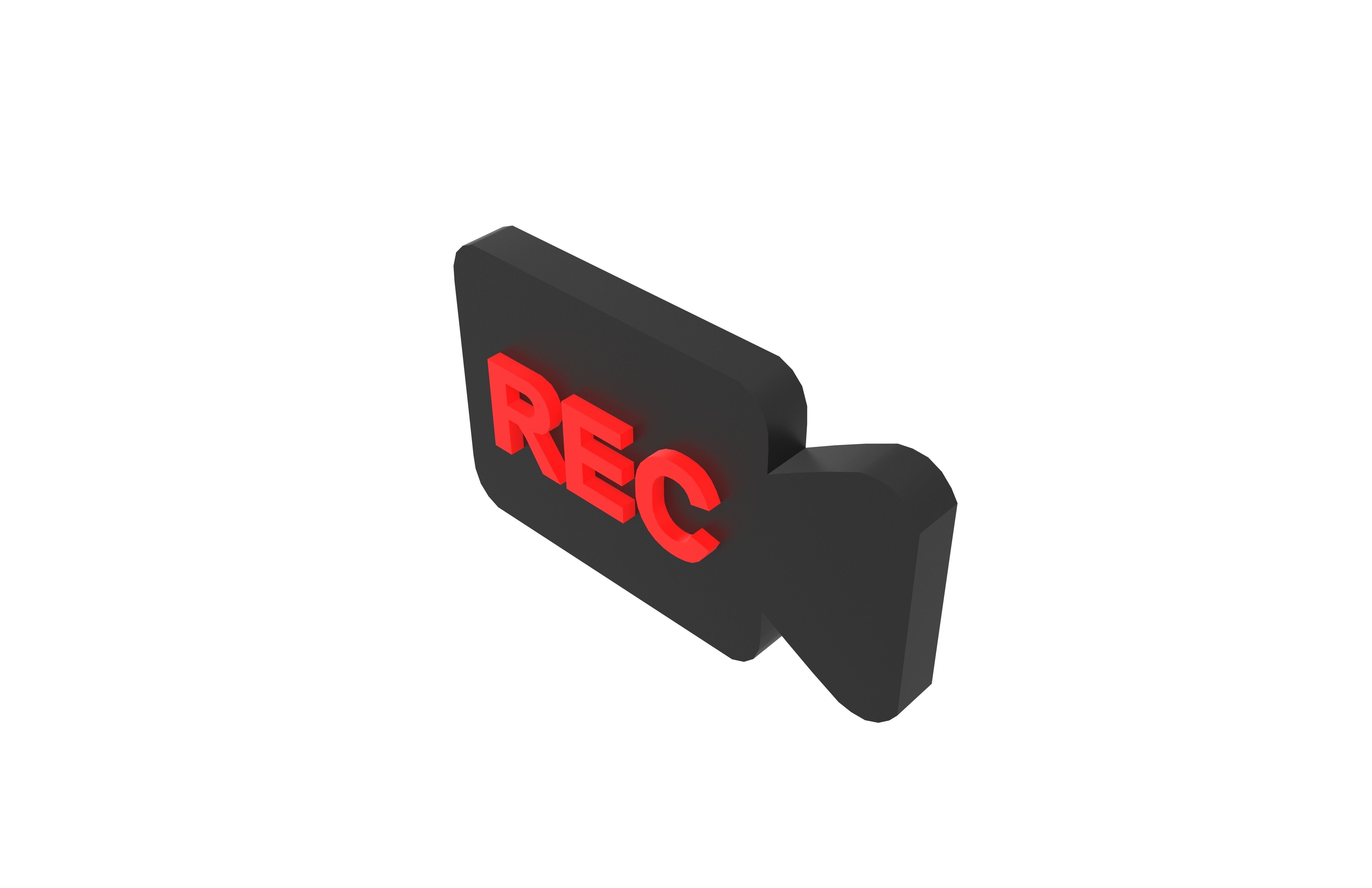 REC Symbol v9 002 Low-poly 3D model_3