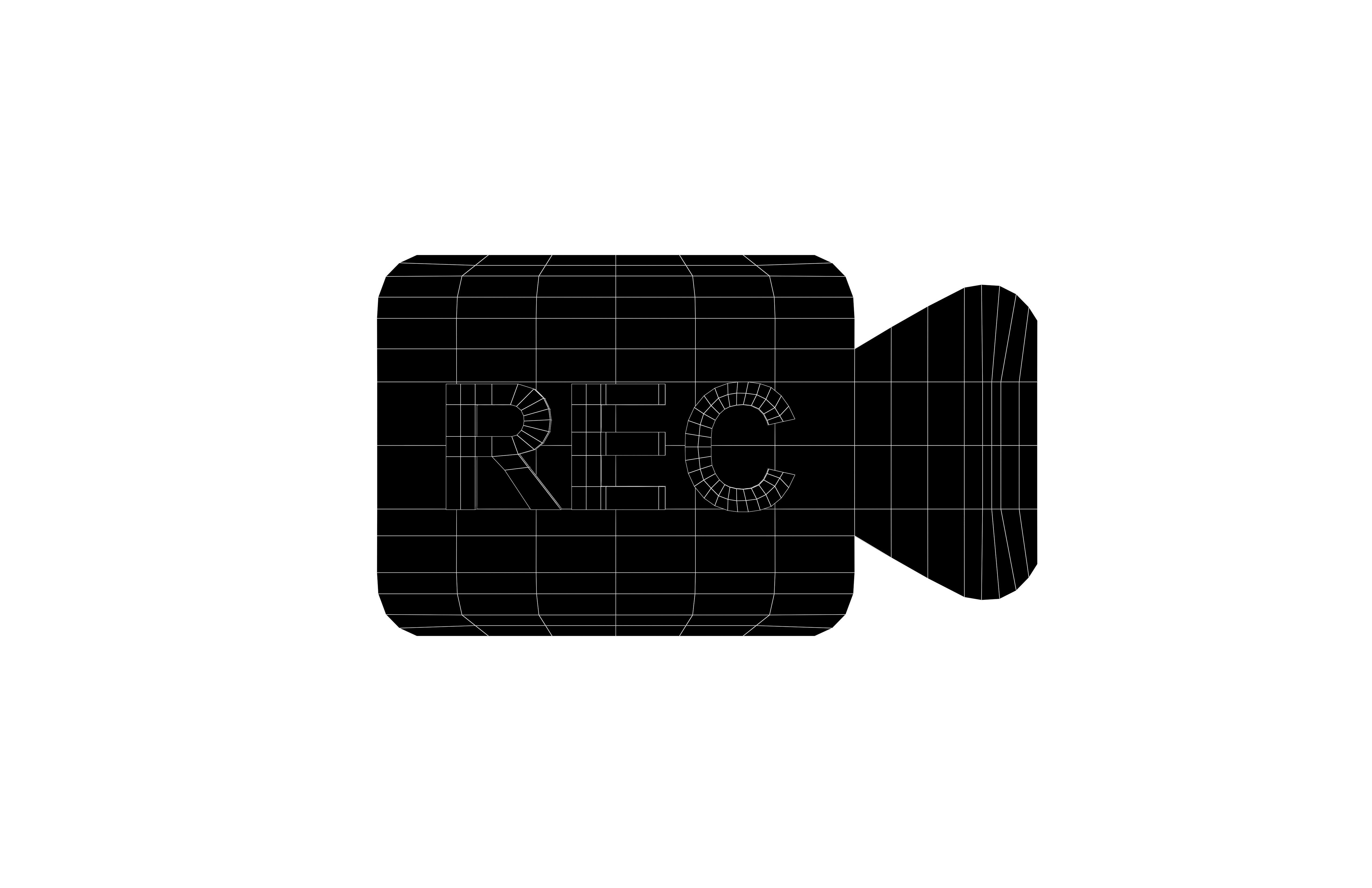 REC Symbol v9 003 Low-poly 3D model_4