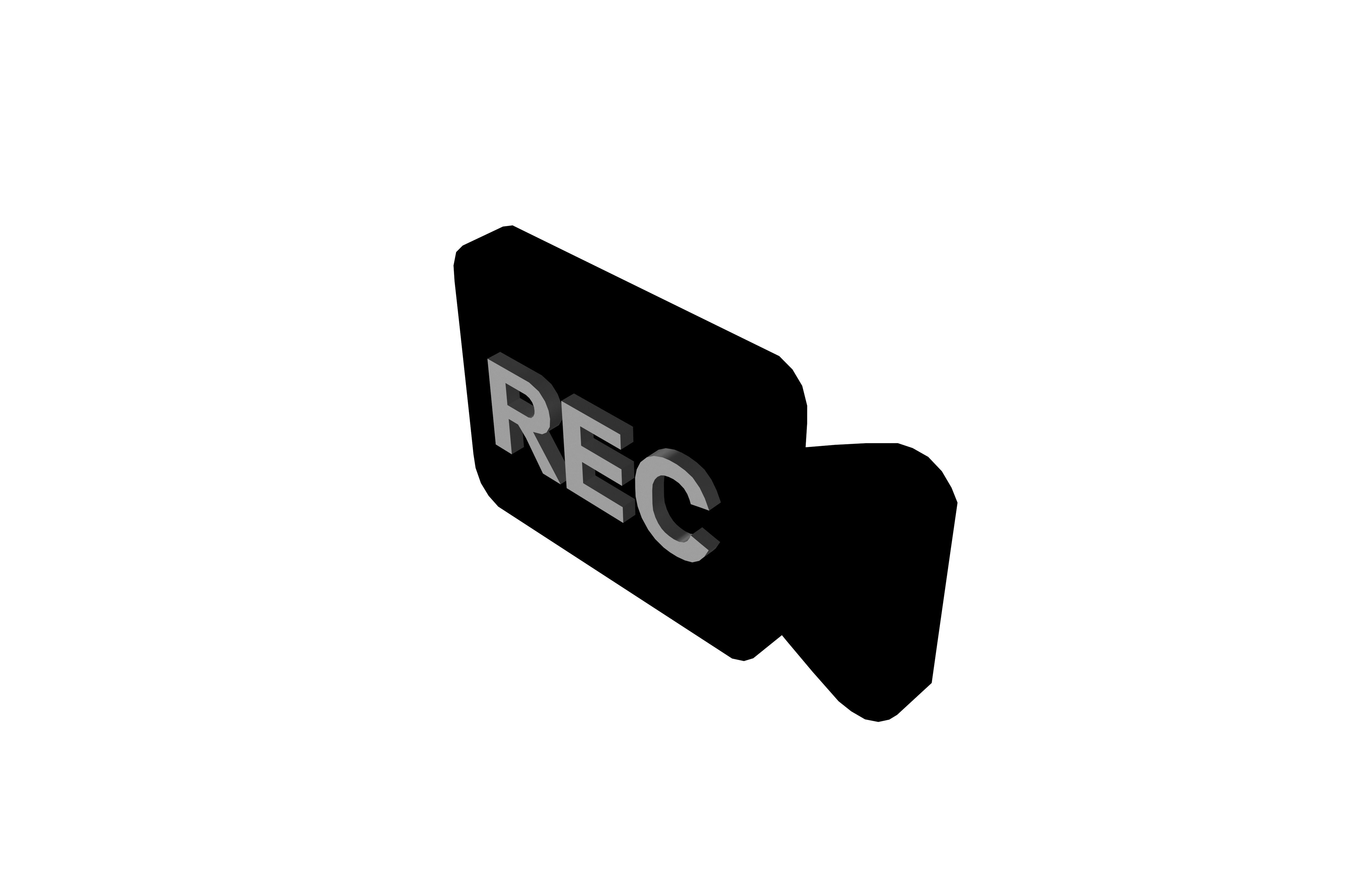 REC Symbol v9 003 Low-poly 3D model_2
