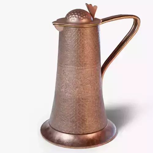Copper Jug Low-poly 3D model