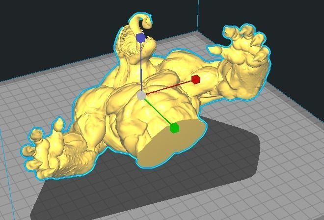 VENOM BUST HQ MARVEL 3D print model_3