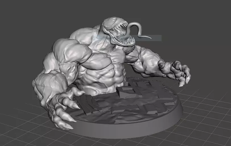 VENOM BUST HQ MARVEL 3D print model_0