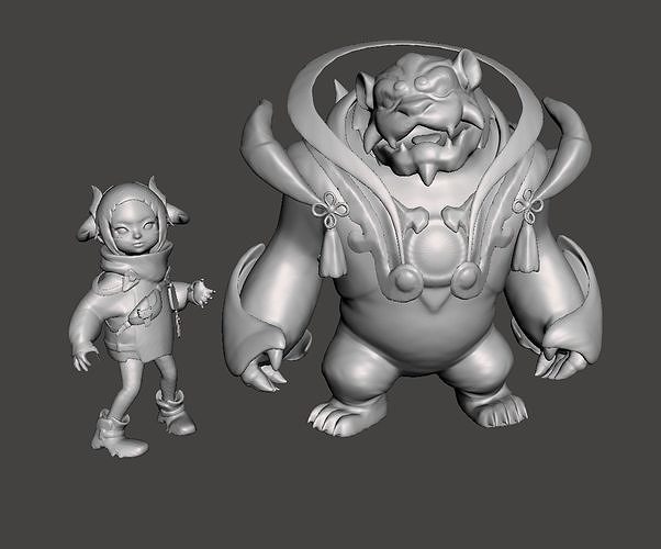 Lunar Beast Annie 3D Model 3D print model