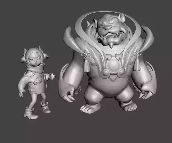 Lunar Beast Annie 3D Model 3D print model