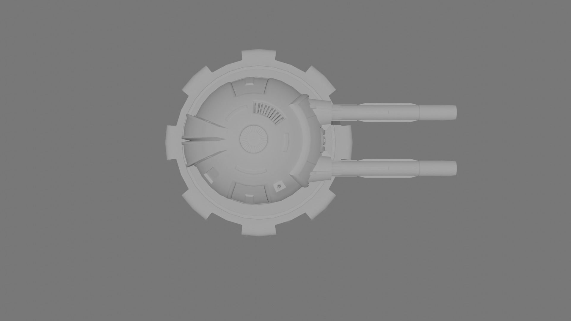 Sci-fi cannon laser gun Free 3D model_3