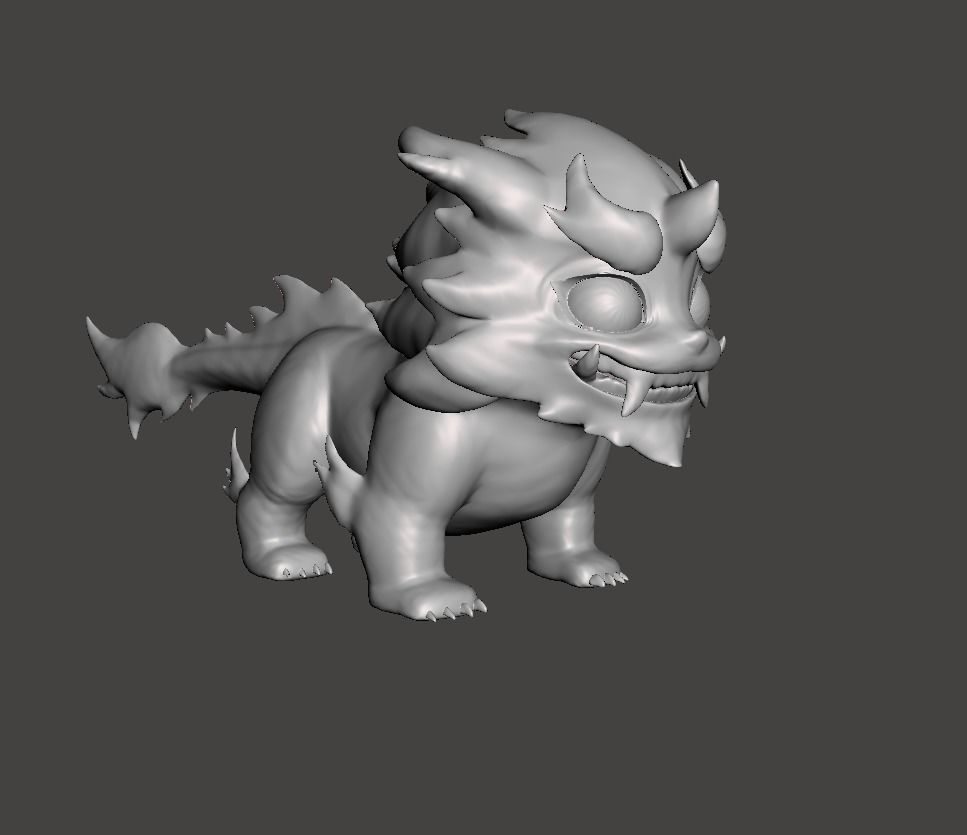 Lunar Beast Alistar 3D Model 3D print model_3